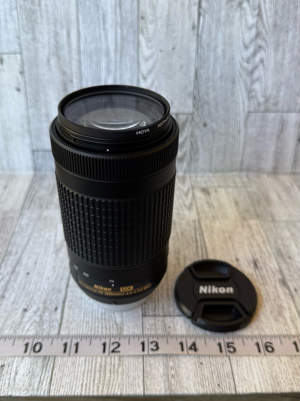 Nikon Black Telephoto Zoom Lens with Hoya Filter